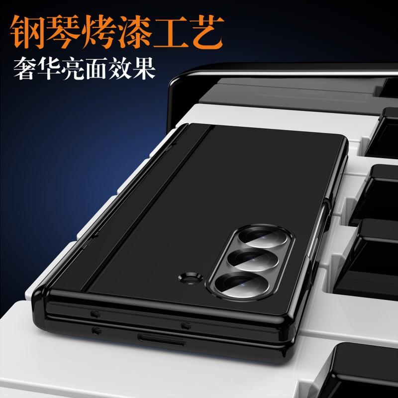Full Coverage Flip Case With Built-in Stand Galaxy Z Fold4 Fold6 Protective Cover PC Material