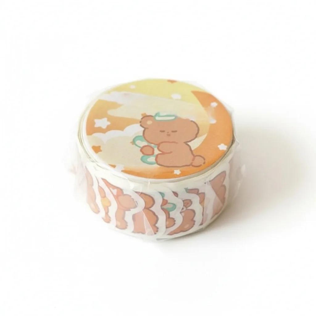 

Animals Cartoon Washi Tape — Circle Stickers for DIY Diary & Scrapbooking