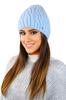 Gizma Fluffy Winter Fleece Hat Blue