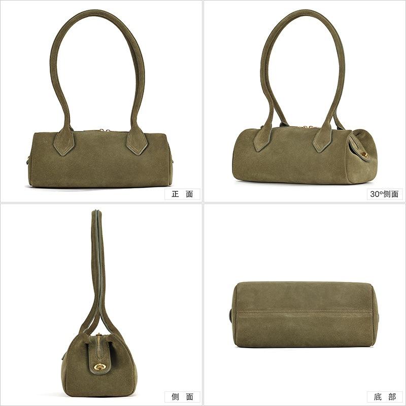 New high-end baguette bag fashionable leather women's bag casual versatile underarm bag women's handbag commuting