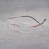 Ultralight Titanium Rimless Eyeglass Frame Business Women Men None Screw Glasses
