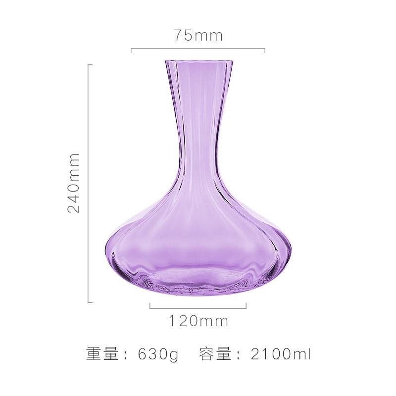 Purple Sparkling Stemless Handblown Glassware Hammered Glass Water Wine Drinkware Barware glasses
