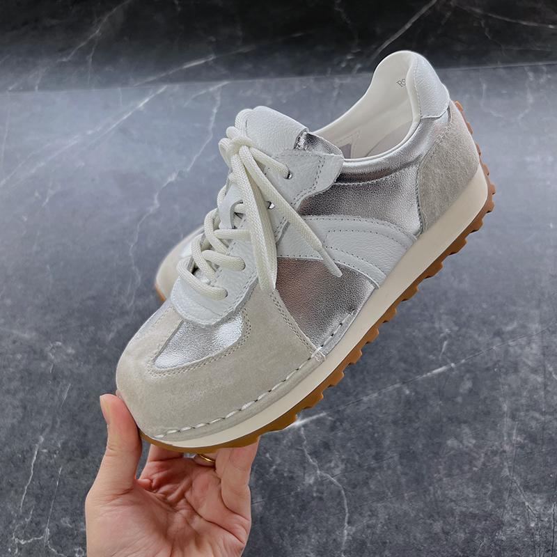 Fashion AIYUQI Forrest Gump Shoes Women Genuine Leather 2025 Spring New Flat Women Moral Training Shoes Casual Sneakers Women