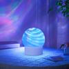 Projector Lamp Warm Ambient Light with 16-Color Crystal Effects And Remote Control Dynamic Wave Projector Dual Lampshades for Bedroom Decoration Mood