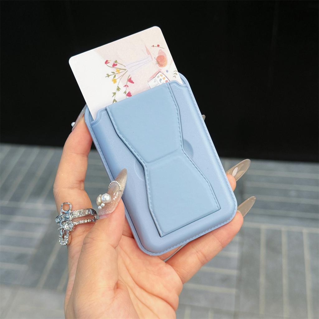 For Magsafe Wallet Holder Card Bag Magnetic Phone Kickstand Suitable for IPhone 16 15 Samsung Magnetic Phone Case Bracket Wallet