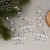 10/30Pcs Snowflake Christmas Ornaments Prism Ice Crystals For Christmas Tree Hanging Clear Acrylic Snowflake Decor