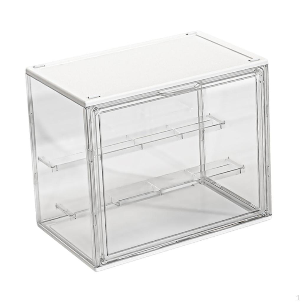 Clear Display Case for Figures Figure Portable Small Toys Container Countertop Modern