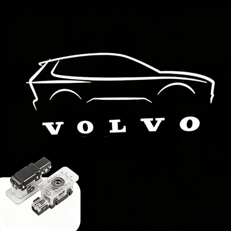 2Pcs Car Door Emblem LED Light Welcome Lamp Laser Proiector For Volvo S80 V90 S60L V60 V40 XC40 XC60 XC90 POLESTAR 2012-2026