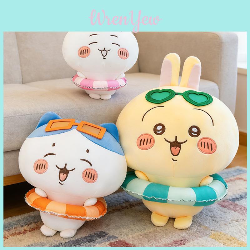Summer Swim Ring Plush Toy With Cute Chiikawa Hachiware Usagi Characters For Girls And Kids