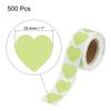 500/1000Pcs Heart Shaped Sticker 1Inch Self-Adhesive Love Label Heart Decorations Stickers for Envelope Valentine Day Wedding