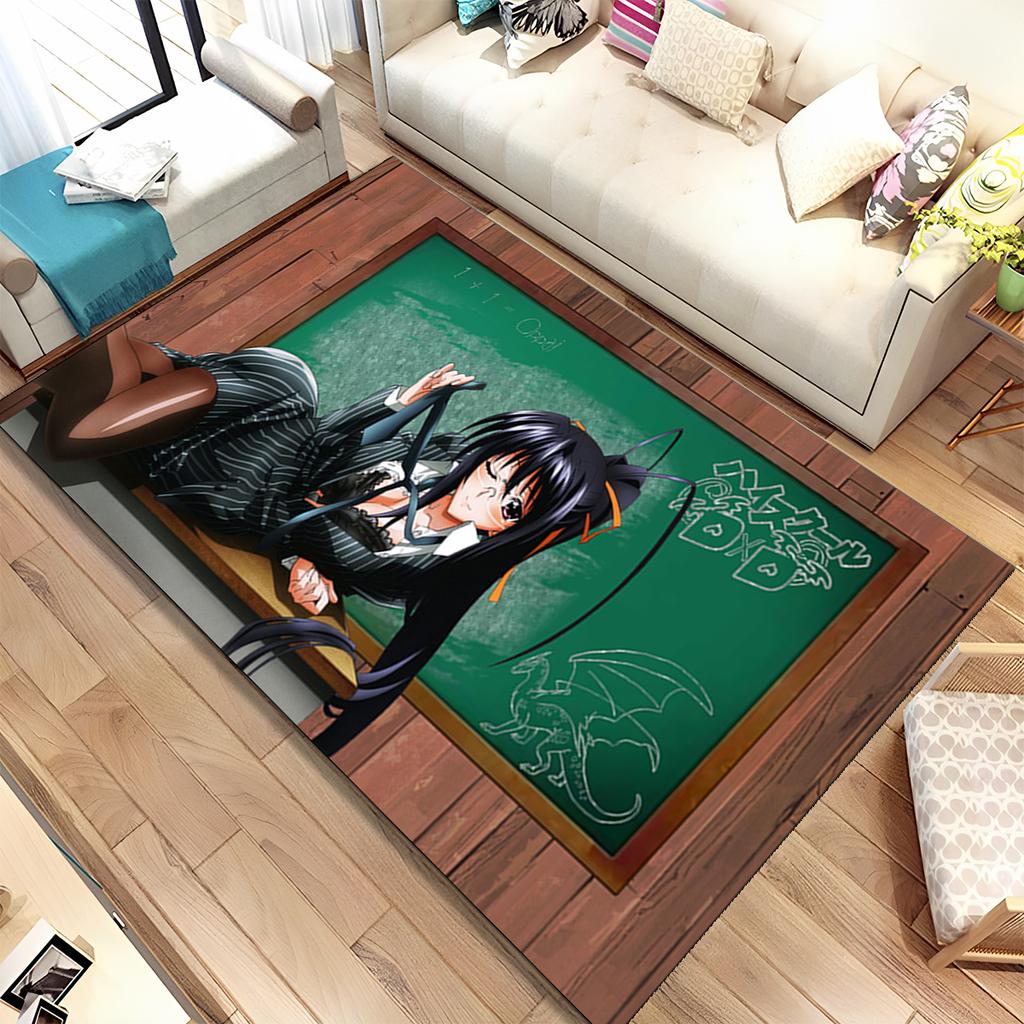 Sexy Girl High School DxD Anime Area Rug,Carpet for Home Living Room Bedroom Sofa Doormat Decor,kids Non-slip Floor Mat Gift
