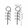 200PCS Silver Lure Screw Spring Twist 15mm Length Lure Screw Springs  Saltwater Fishing