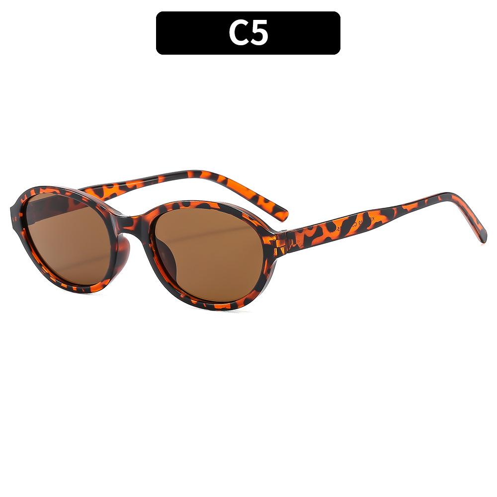 

Vintage Small Oval Brand Sunglasses Women New Fashion Simple Orange Black Sun Glasses Ladies Y2k Summer Outdoor ShadesUV400