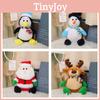 Christmas Santa Claus Plush Toy Cute Reindeer Stuffed Animal Holiday Gift 21cm