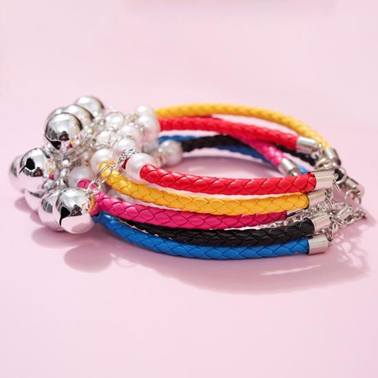 Yousheng Pet Collar Exquisite Pet Neck Circle Adjustable Cats Dogs Necklace with Removable Bell Pendant Pet Supplies