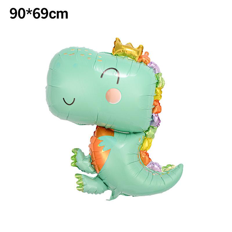 Cartoon Animal Tyrannosaurus Rex Dinosaur Balloon Children'S Cartoon Q Version Birthday Forest Theme Party Decoration