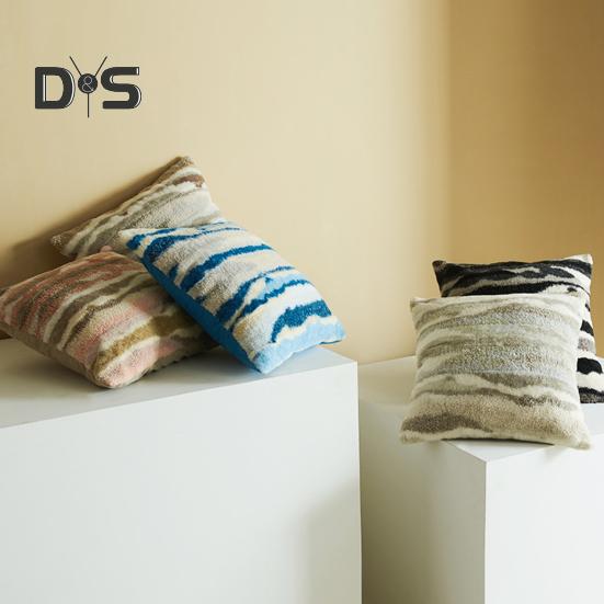 Fronha de Almofada Texturizada Fecho de Zíper Oculto Fronha de Almofada de Pelúcia Fronha de Almofada para Decoração de Sofá de Sala de Estar Quarto