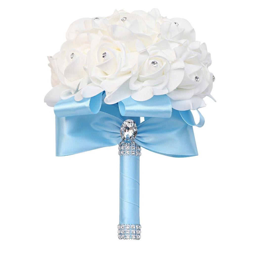 Multicolor PE Foam Bridesmaid Hand Bouquet for Weddings