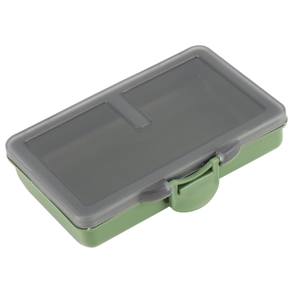 2PCS Fishing Bait Storage Box Small Accessories Storage Box with Dividers for Tackle Accessories
