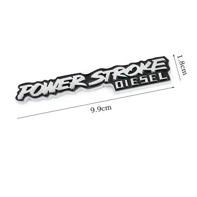 3D Metal POWER STROKE DIESEL Rear Trunk Car Emblem Badge Decal For Ford Excursion 3.0 2018 F-150 F150 Auto Sticker Accessories