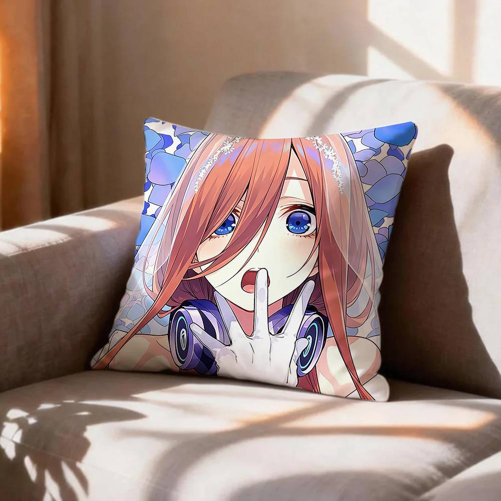 COOL TThe Quintessential Quintuplets Pillow Case Pattern Printed Pillowcase For Living Room Sofa Cushion Cover