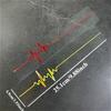 1pc Heartbeat Trackpad Laser Motorcycle Sticker Waterproof DIY Helmet Motorbike Fuel Tank Car Window Vinyl Decals Decoration