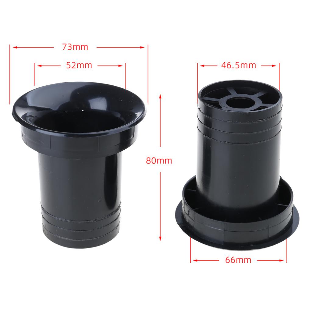 2PCS Speaker Port Tube Bass Vent Ventilation Connector Quality Plastic Bass Reflex Tube for DIY Speaker Project Upgrades