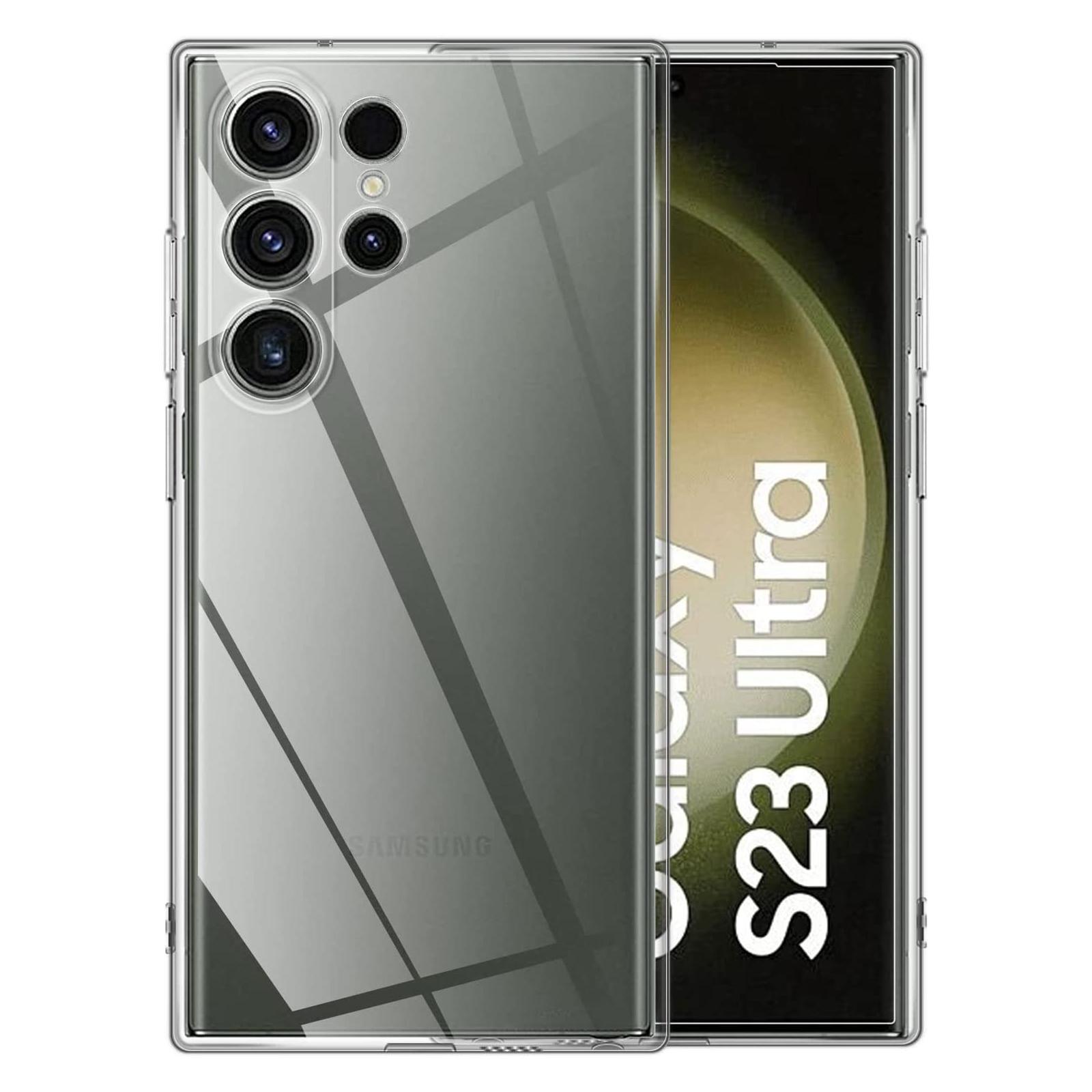 

For Samsung Galaxy S23 Ultra Shockproof TPU Cell Phone Case Anti-fingerprint Protective Phone Cover A