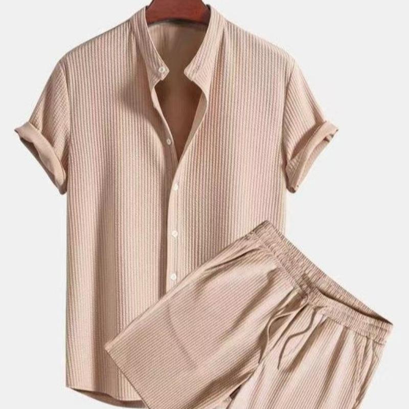 

A Two-Piece Set of High-Quality Corduroy Summer Men s Shorts with Sleeveless Top, a Casual Outfit Suitable for Daily Wear XXXL