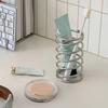 Portaspazzolini in Acciaio Inossidabile Accessori da Bagno in Metallo Strumento per Porta Dentifricio Porta Pennelli da Trucco Scaffale Portaoggetti Decorazione per la Casa