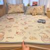 New Cute 3-Piece Ice Vine Cooling Mat Pillowcase & Bed Sheet Set with Digital Print - Spring/Summer