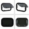20x12In RV Window Tempered Glass UV Resistant Push Out Window with Support Rod and Sunshade Curtain for Campers Caravan Trailer