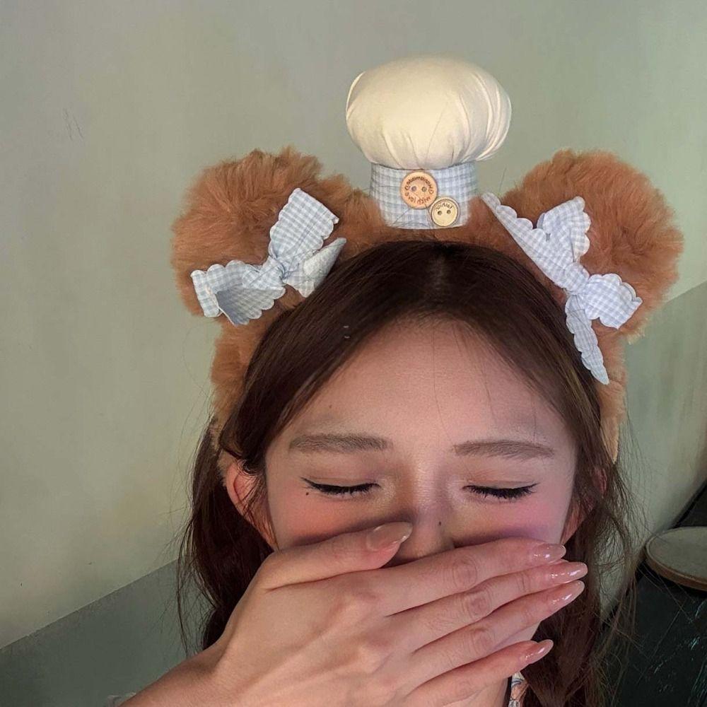 Soft Plush Headbands Elastic Animal Hair Hoops Faux Fur Tiaras Cute Hairbands Skincare Routine