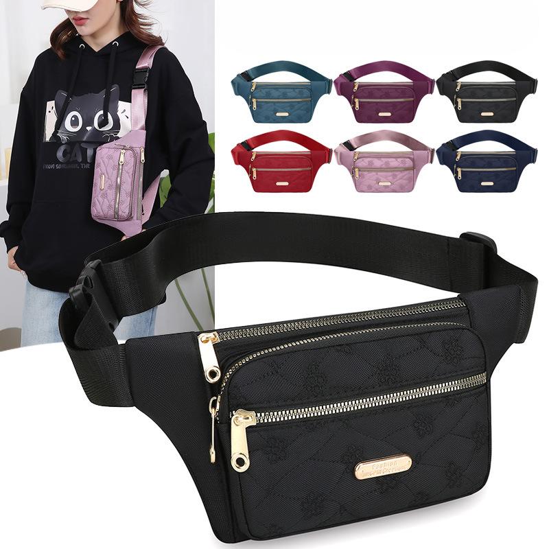 Fashion Purse Multifunctional Sports Men's Wear-resistant Large Capacity Mobile Phone Bag Outdoor Site Business Cashier Shoulder Bag