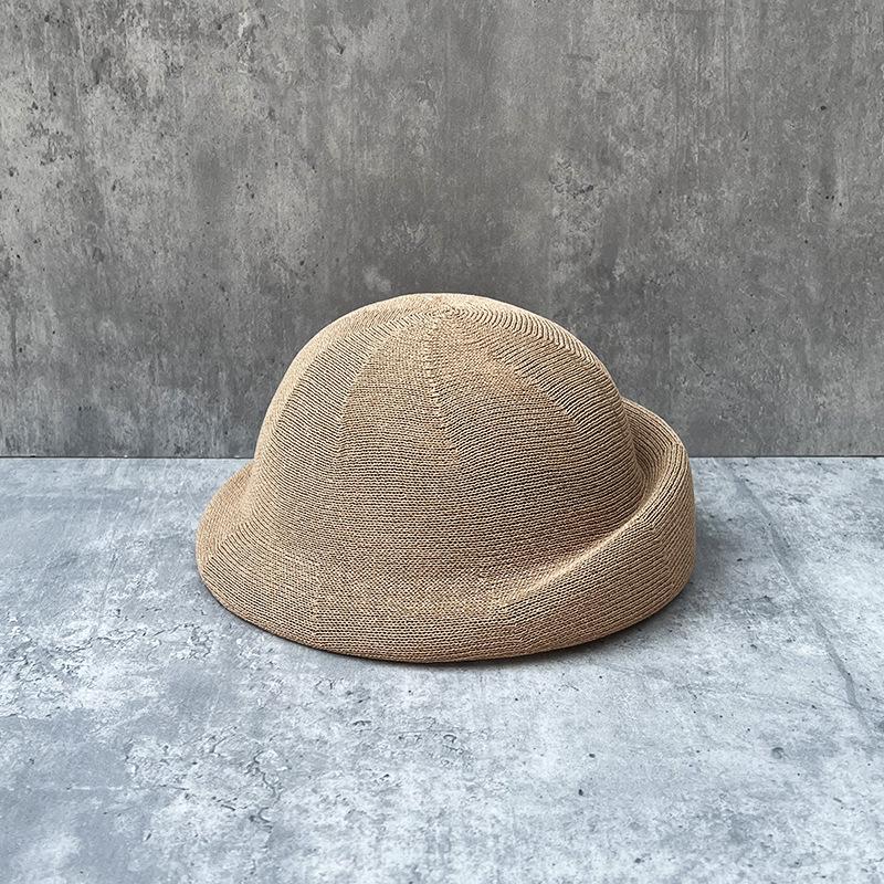 

25 New Japanese Washi Light And Breathable Top Hat Women S Summer Fashion Versatile Solid Color Curling Face Small Beret M（56-58cm）