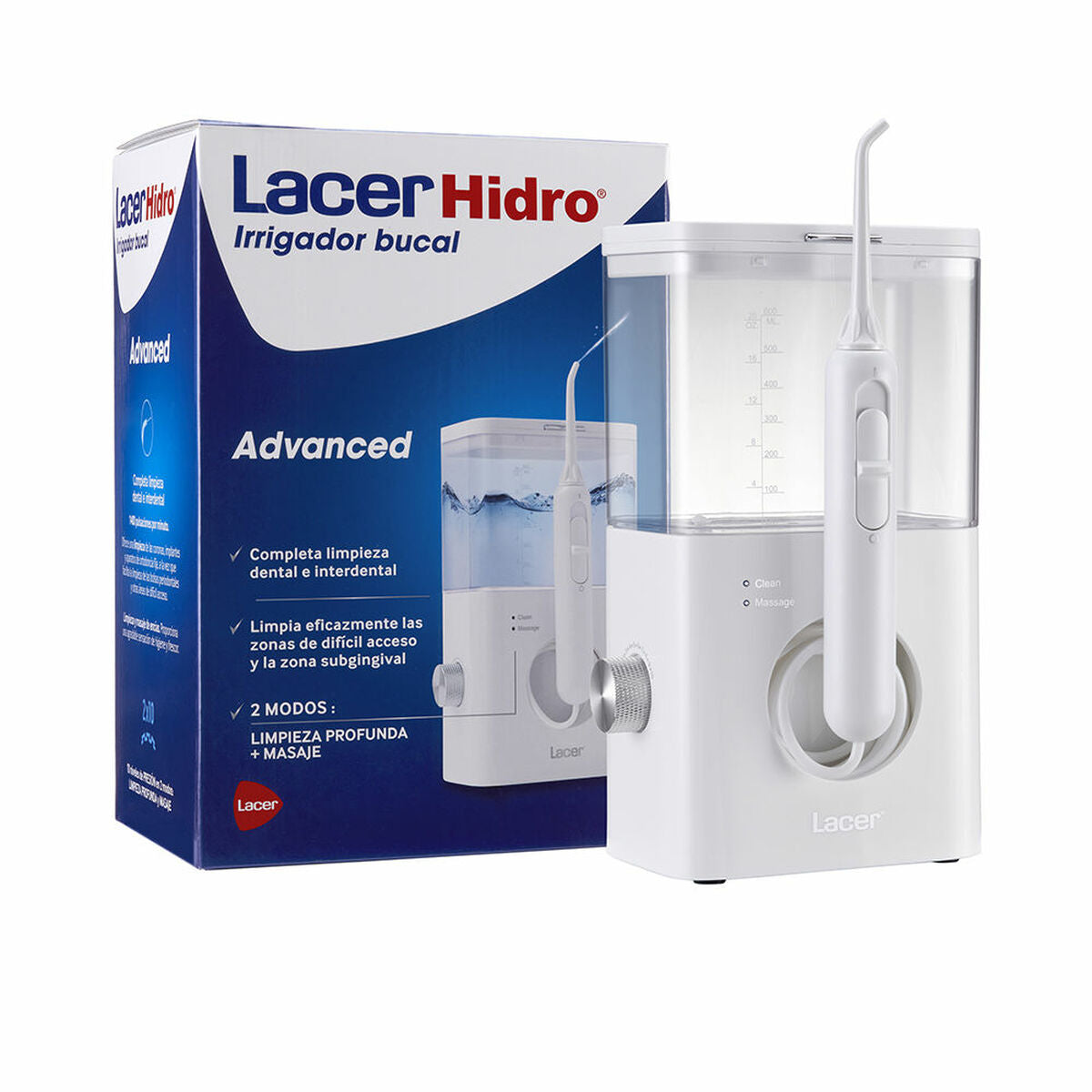 

Ирригатор для полости рта Lacer Hidro Advanced Белый