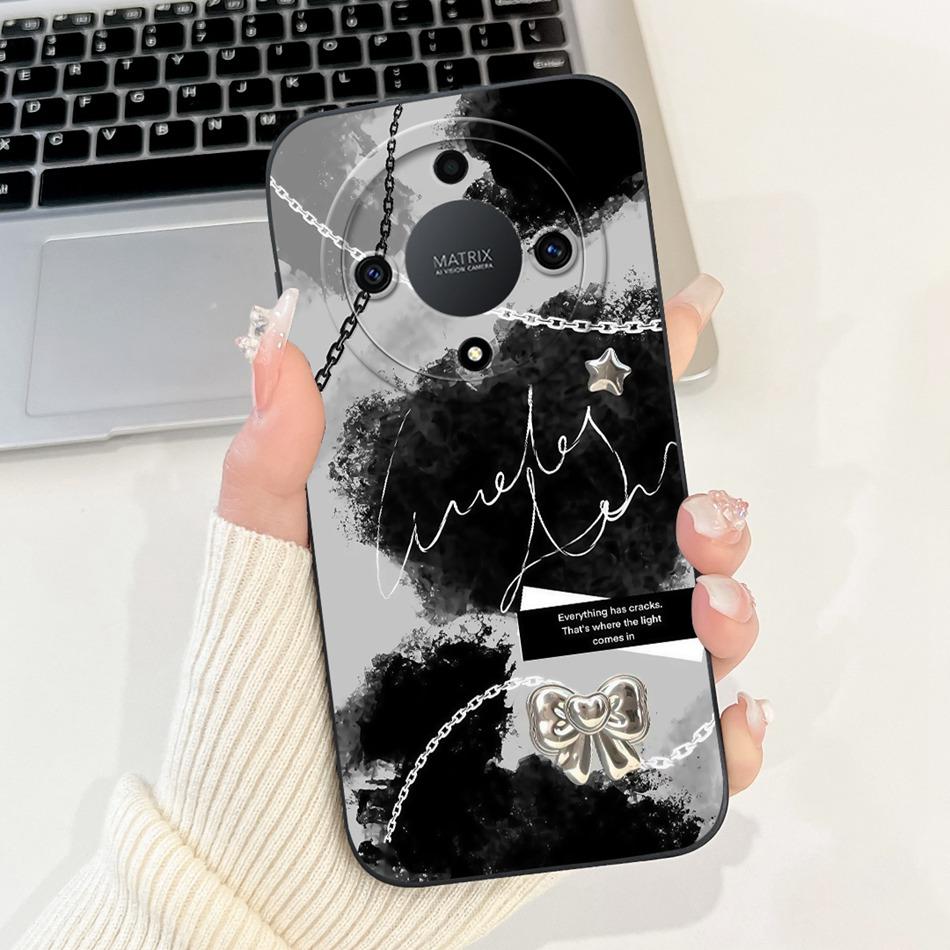 For Honor X9a 5G New Fashion Dusk Beach Painting Case For HonorX9a X 9A 5G RMO-NX1 Lens Protective Soft Silicone Phone Cases