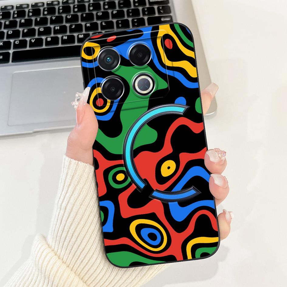 Per Infinix GT 20 Pro 2024 Custodia X6871 Cover Antiurto Fantasia alla Moda Morbido Silicone Opaco Custodia per Telefono Per Infinix GT20 Pro Coque