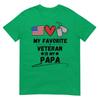 My Favorite Veteran Is My Papa Father Veterans Day Kids TShirt