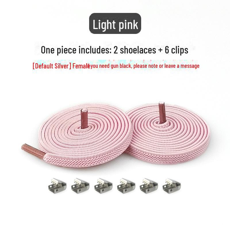 Snap Button Lazy Clip Shoelaces - Versatile for Kids, Adults, Men, Women - Black & White - Free Tie - Free Elastic