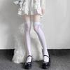 Bowknot Stockings Womens Lace Trims Thigh High Stockings Over Knee Long Stockings,Long Socks for Student Girl