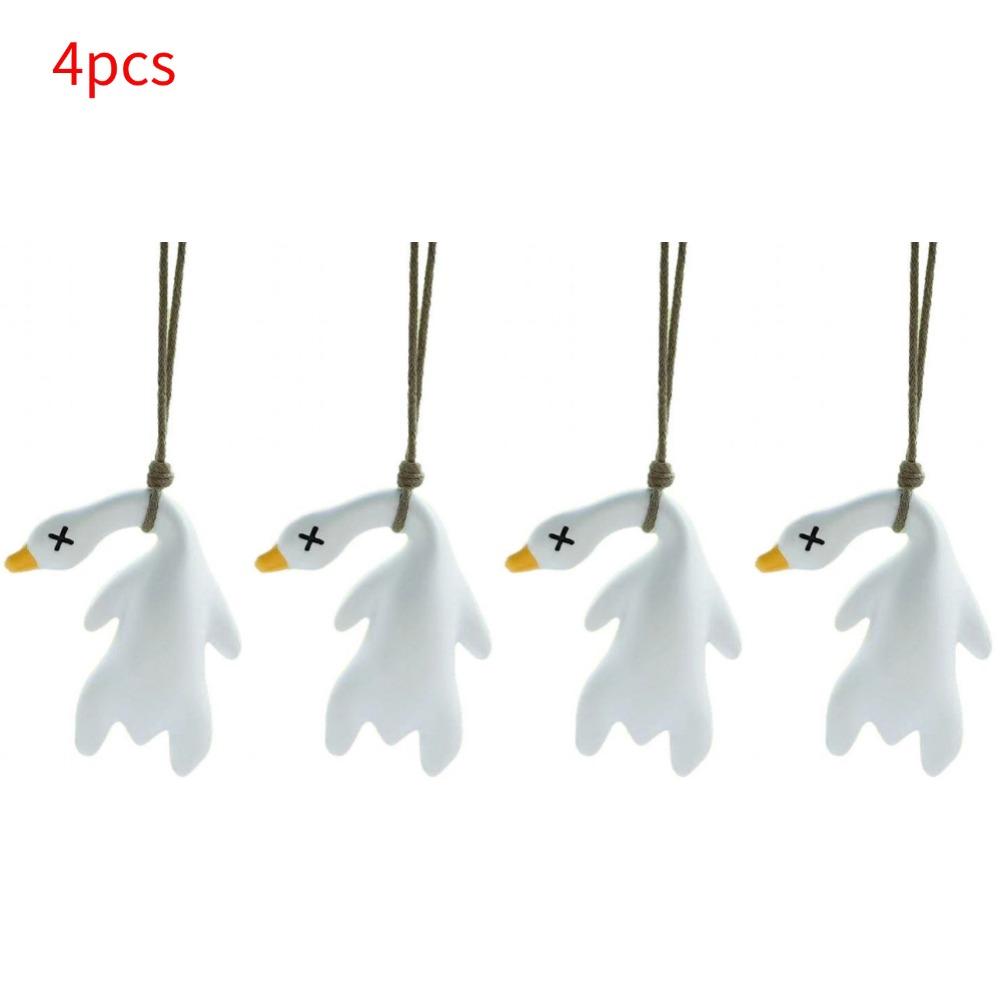 Car‘s Mounted Color Changing Roast Duck Pendant Resin Harmless Originality Rearview Mirror Decoration Cute Swing Lanyard Hanger