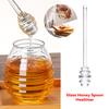 Plastic Honey Dipper Sticks Jam Sauce Spoon Mixing Stick Clear Coffee Milk Tea Stirring Bar Kitchen Accessories Cooking Tools