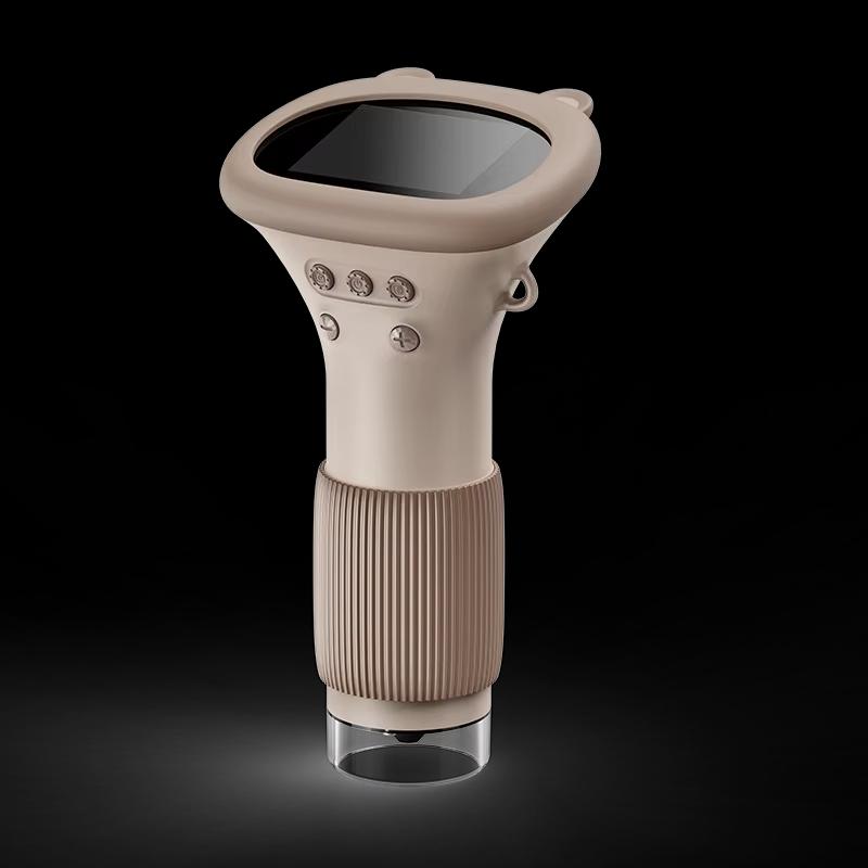 

Kids Microscope 1000x Magnifier Microscope 200 Megapixels With LED Photo Video Function Educational Toys Science For Children коричневий