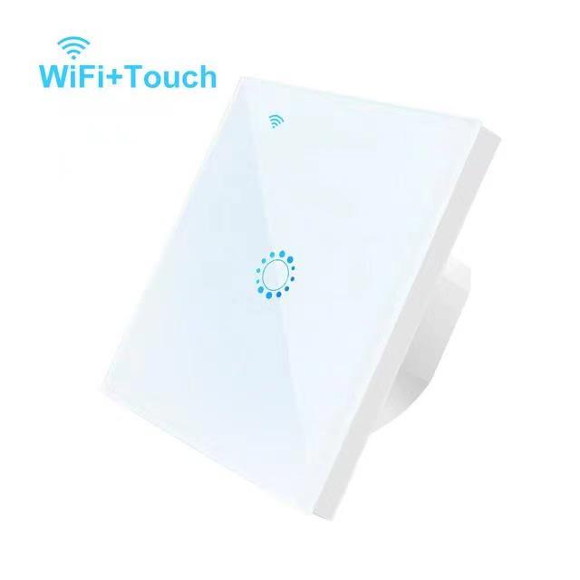 Micro-Link Smart WiFi Touch Switch with Voice Control for Timer Functions, Compatible with Google Assistant and Alexa