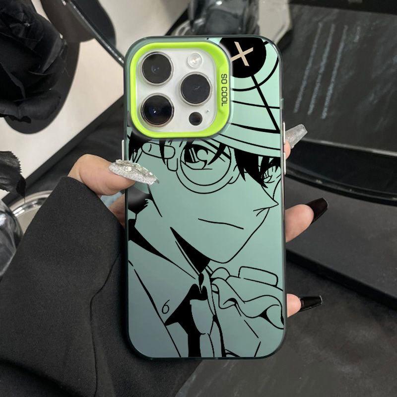 Conan iPhone Case for 11/12/13/14/15 Pro, Laser-Cut Soft Silicone for XR/XS Max