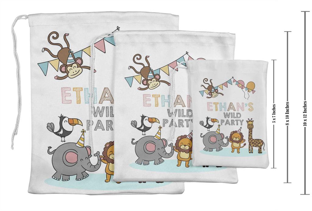 Darling Souvenir Black Number Birthday Custom Party Supplies Favor Bags Gift Pouches 15