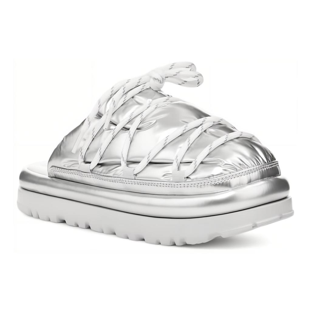(WMNS) UGG Hi Shine Spaceslider Slide 'Silver' Women's 1149033-SLVR