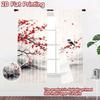 2D flat printing 2pcs Curtain Party Curtain Spring Blossom and Bird Digital Printed Polyester Drapes Holiday Decorations Use for