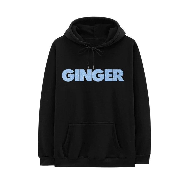 

2021 толстовки с капюшоном в стиле хип-хоп GINGER с буквенным принтом унисекс, женские флисовые толстовки Brockhampton, всеамериканский пуловер для бойбэндов, толстовка унисекс